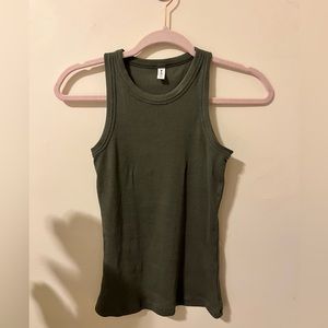KOTN army green tank top